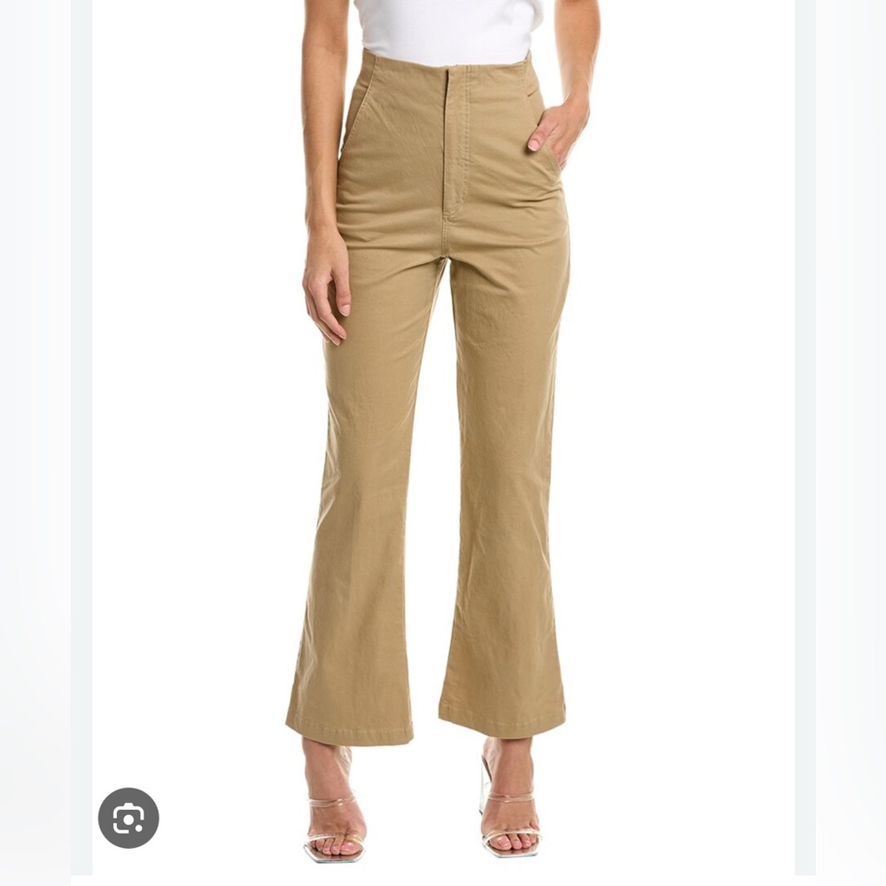 Bardot - Kamila High Waist Flare Ankle Pants - camel - size S
